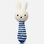 miffy handmade rattle blue striped + music