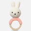 miffy handmade teether pastel pink + music
