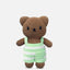 boris handmade and his pastel green striped overall