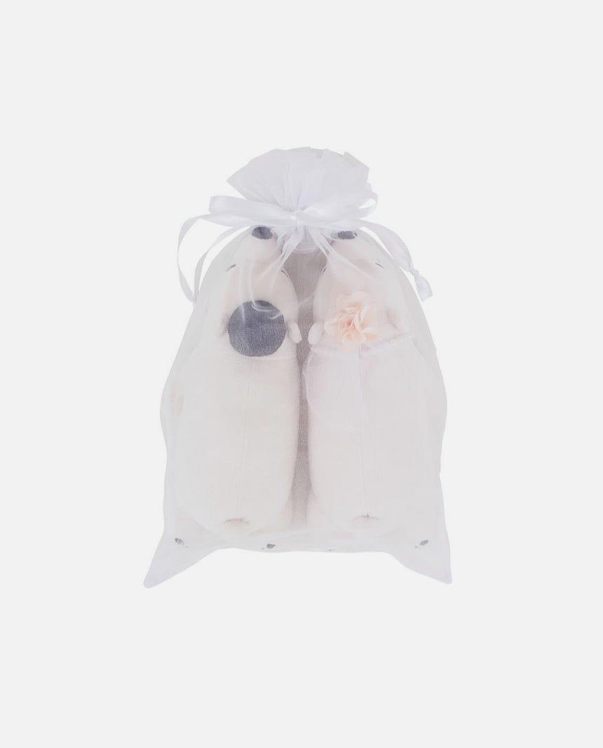 Wedding White Bear Set of 2