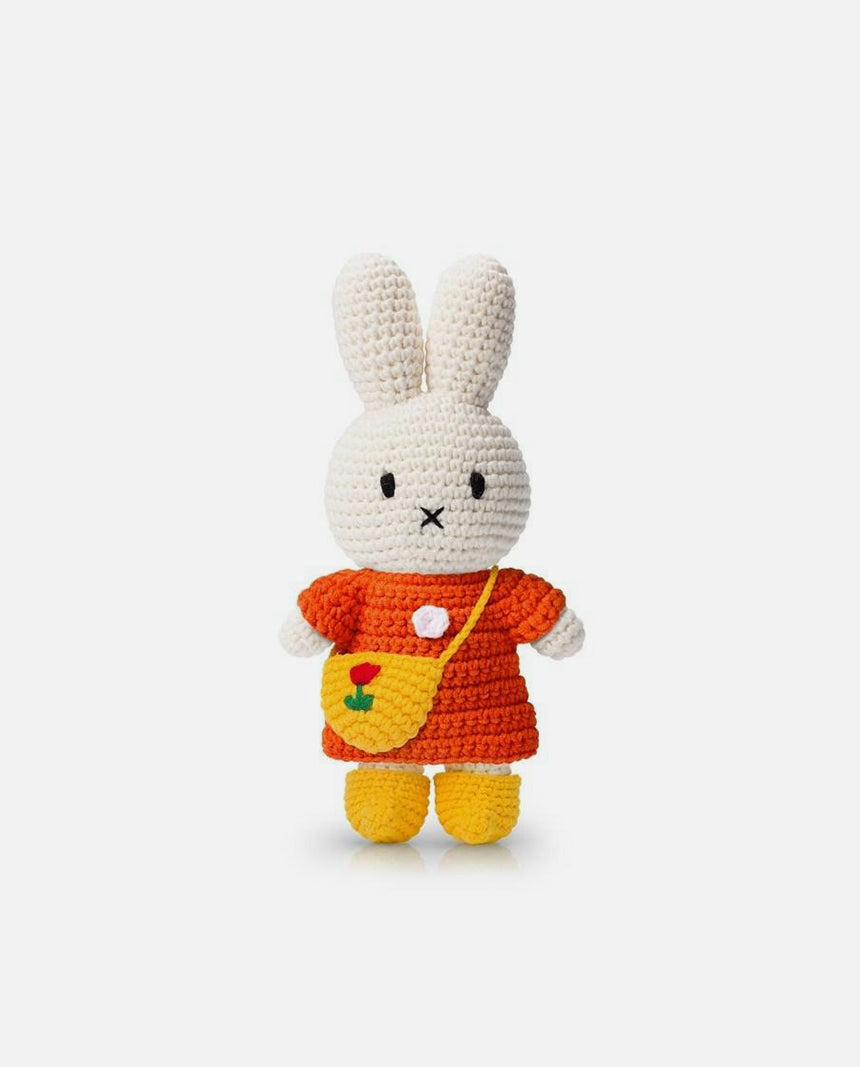 Miffy and her orange dress, tulip bag& shoes