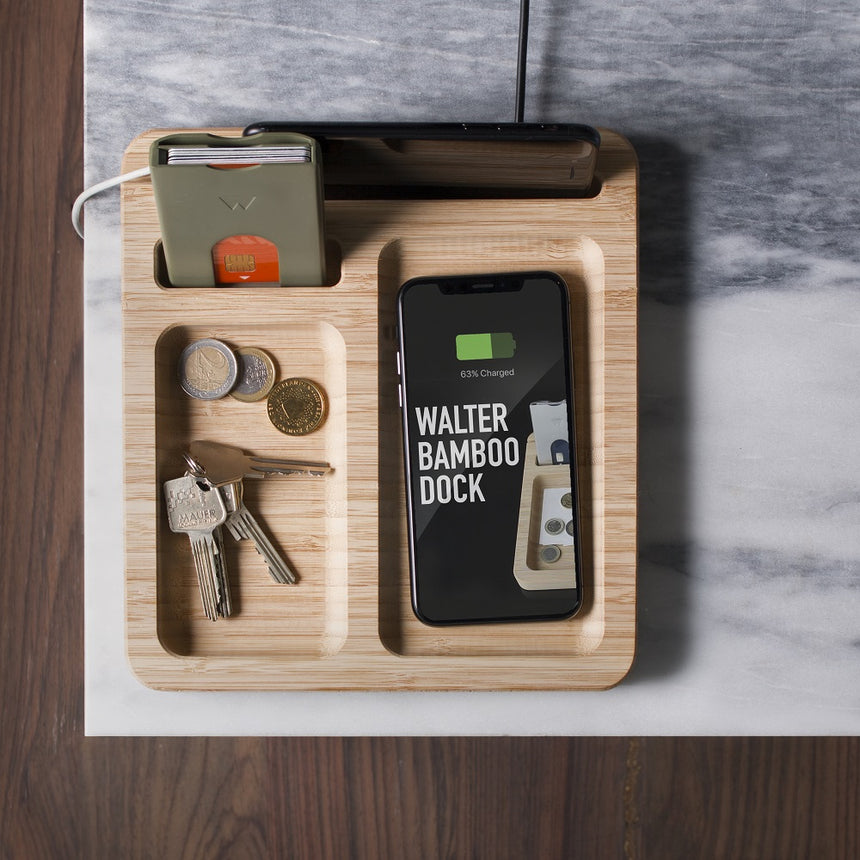 Walter Bamboo Dock with wireless charger