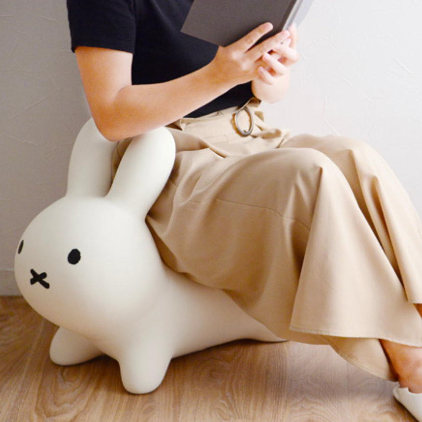 Miffy Bruna Bonbon Soft Bounce Chair , White