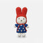 miffy & her blue flower dress + red hat