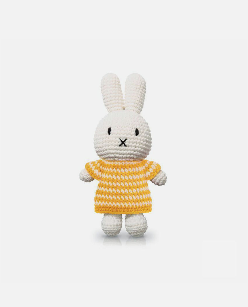 miffy & her yellow small striped dress
