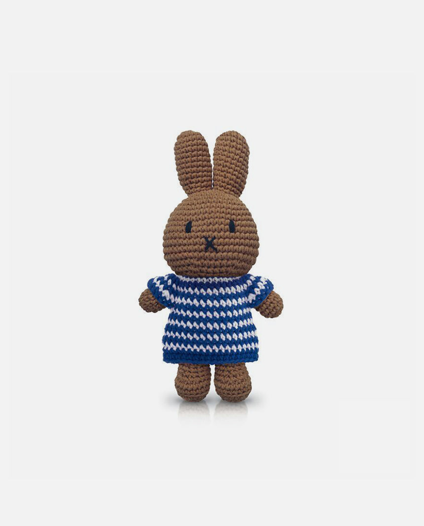 melanie & her blue small striped dress