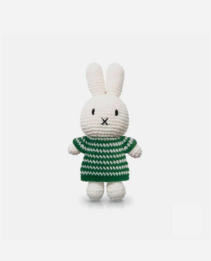 miffy & her green small striped dress 