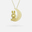 MIFFY & THE MOON 18CT GOLD VERMEIL PENDANT