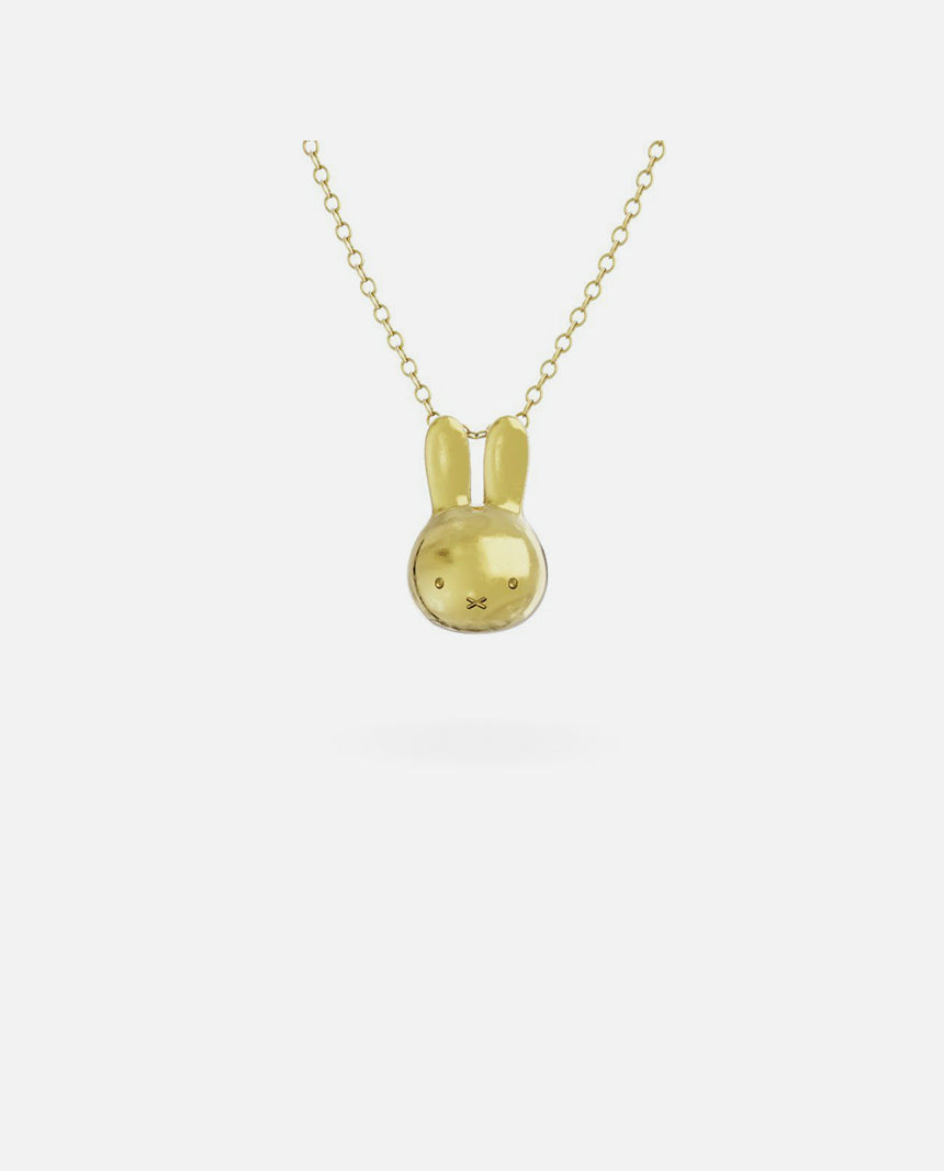 MIFFY - 18CT GOLD VERMEIL MINI HEAD NECKLACE SET