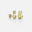 MIFFY - 18CT GOLD VERMEIL MINI HEAD STUDS