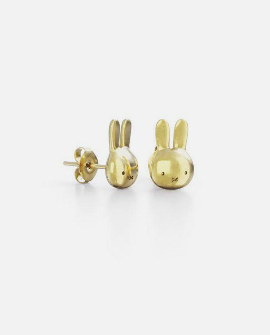 MIFFY - 18CT GOLD VERMEIL MINI HEAD STUDS