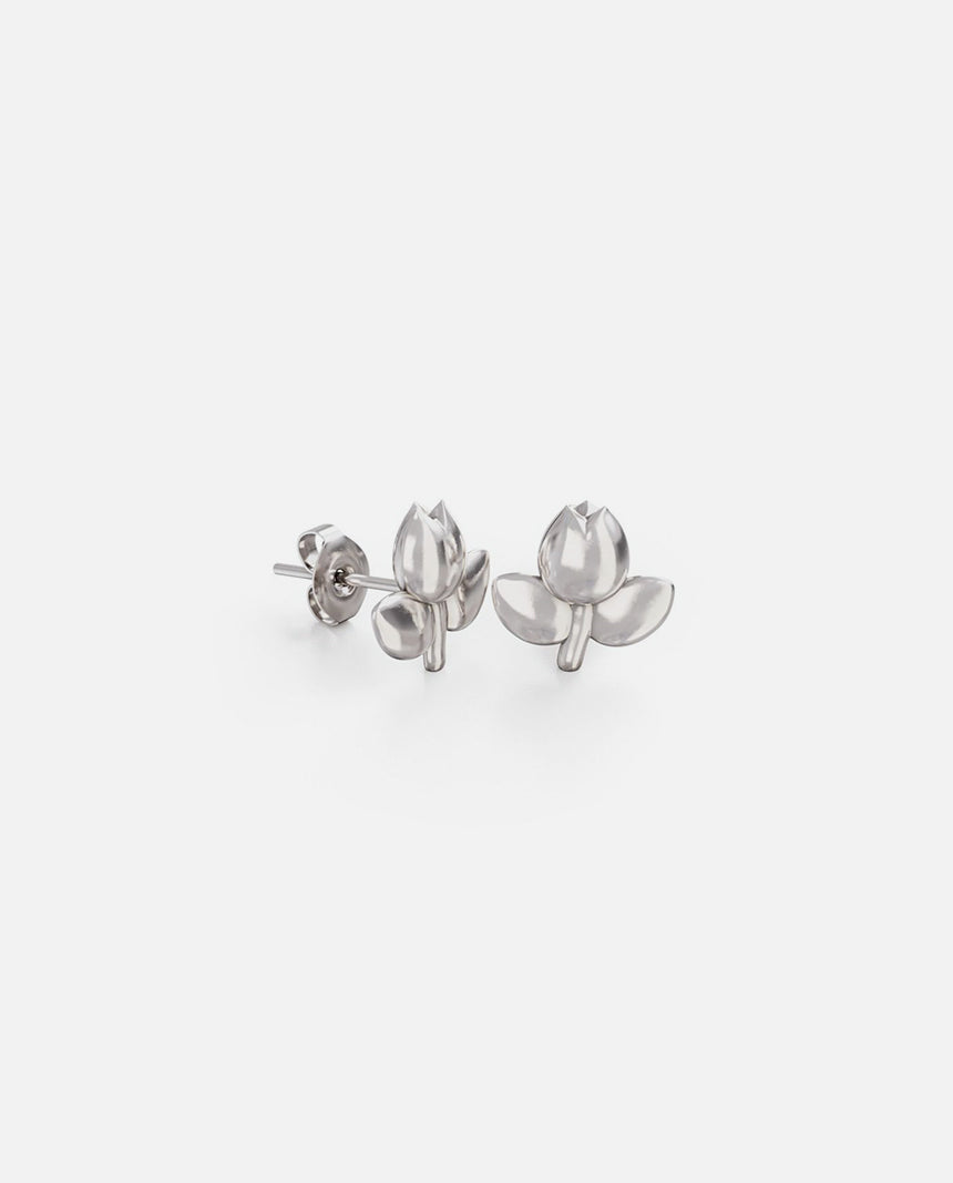 MIFFY - STERLING SILVER TULIP STUD EARRINGS