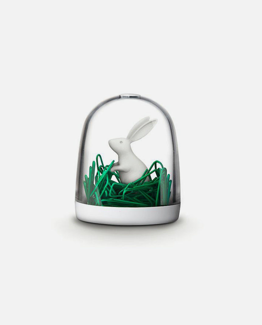 Bunny in the field - paper clips holder