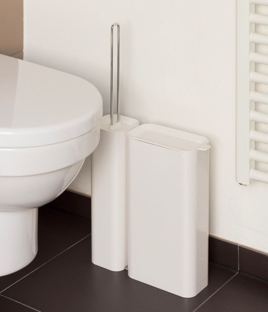 2-in-1 Toilet Brush + Waste Bin