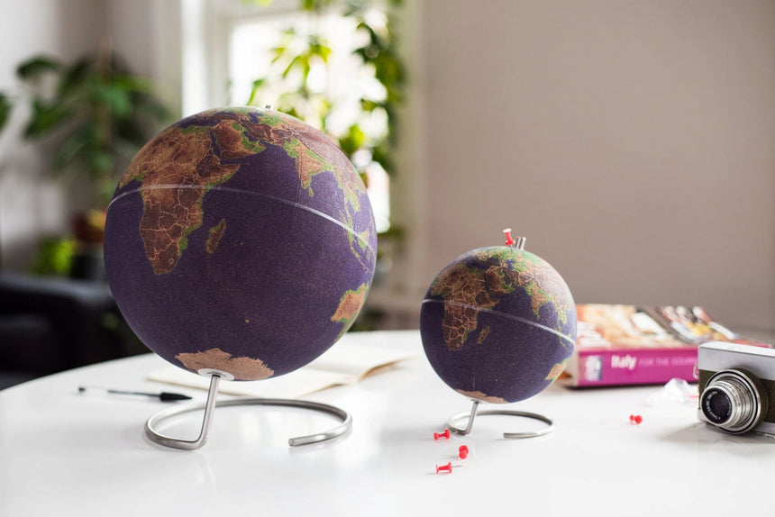 Large Coloured Cork Globe