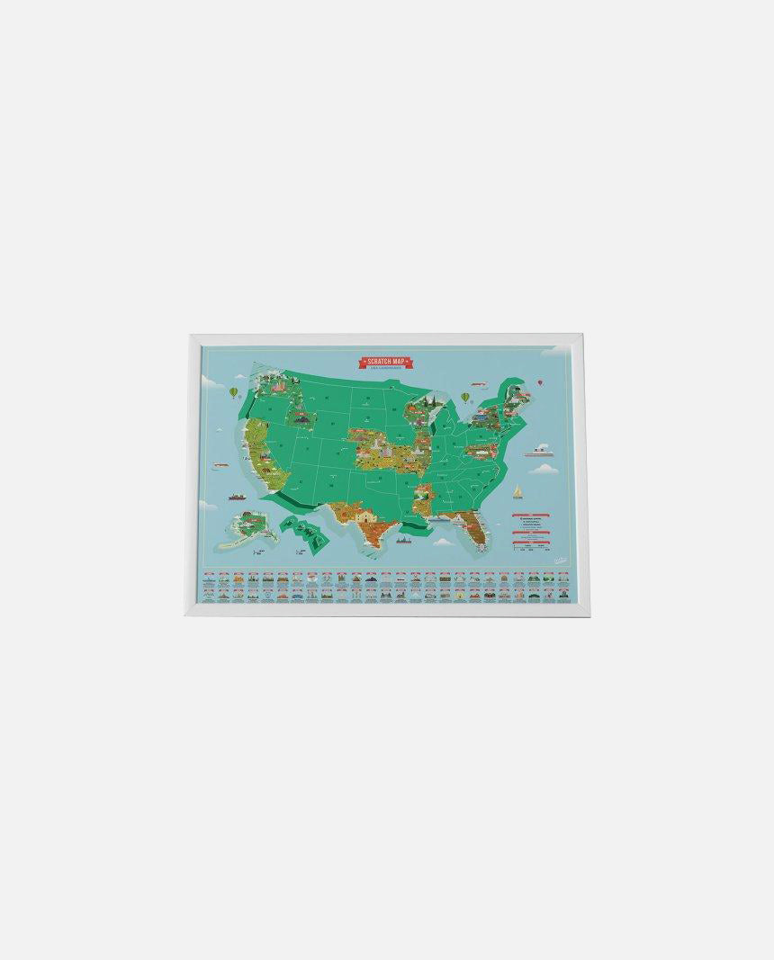 Scratch Map USA Landmarks