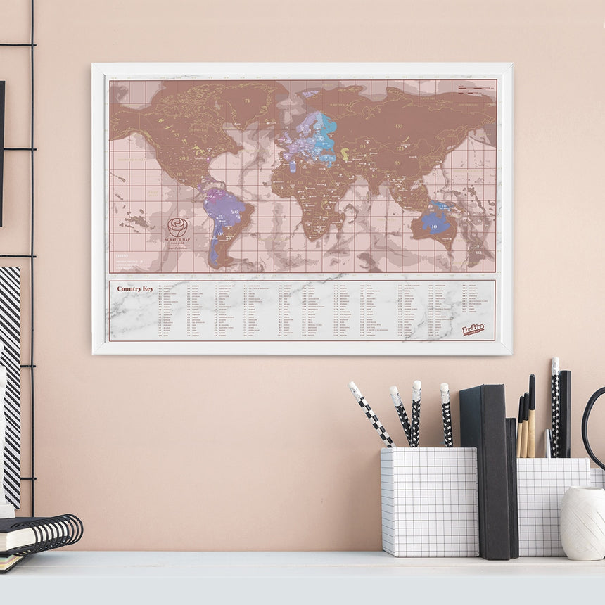 Scratch Map Rose Gold Edition