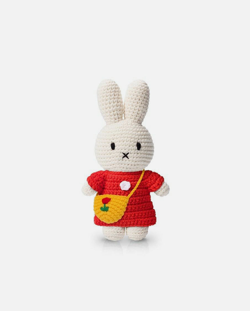 miffy & her red dress + tulip bag