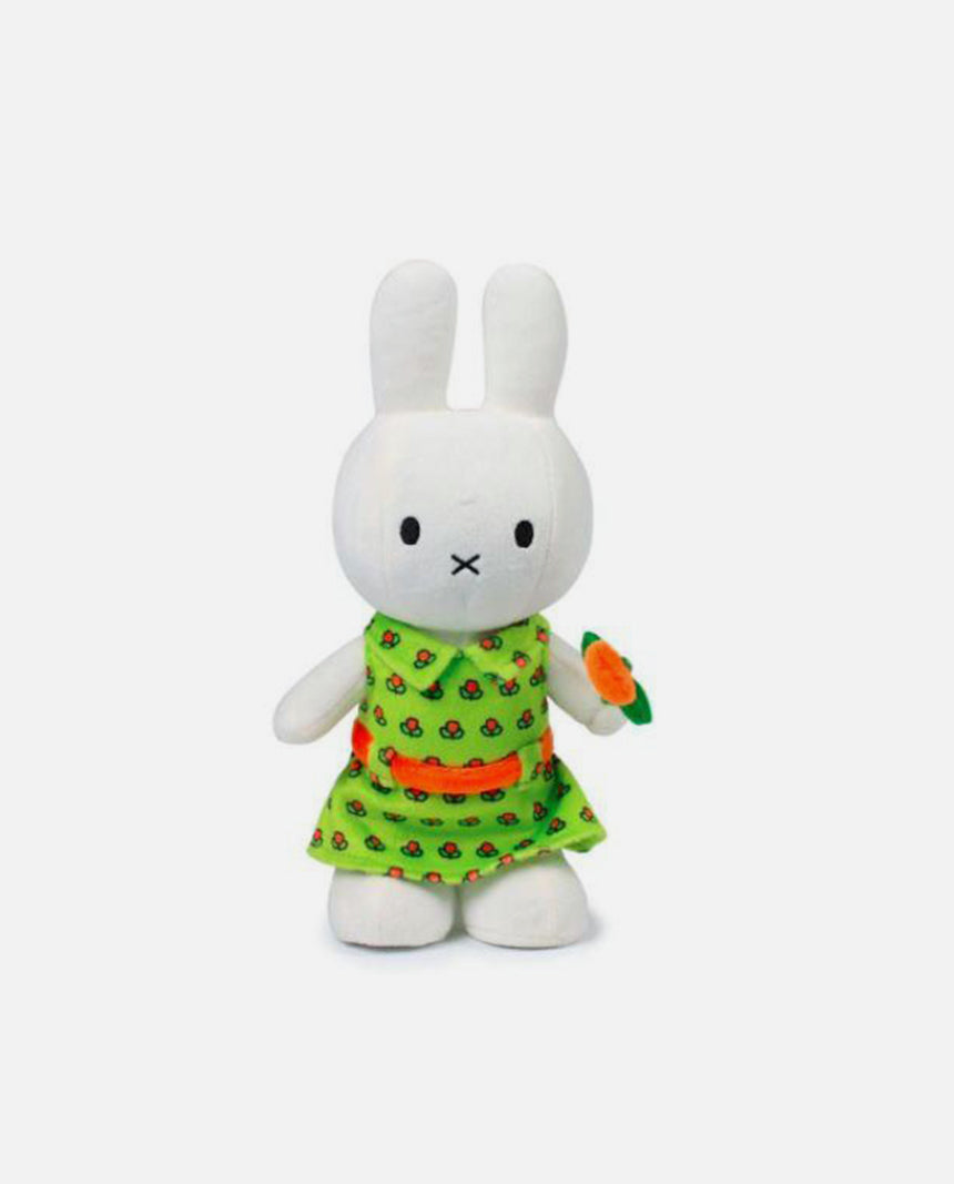 Miffy Soft Toy 24cm , flower gown cuff