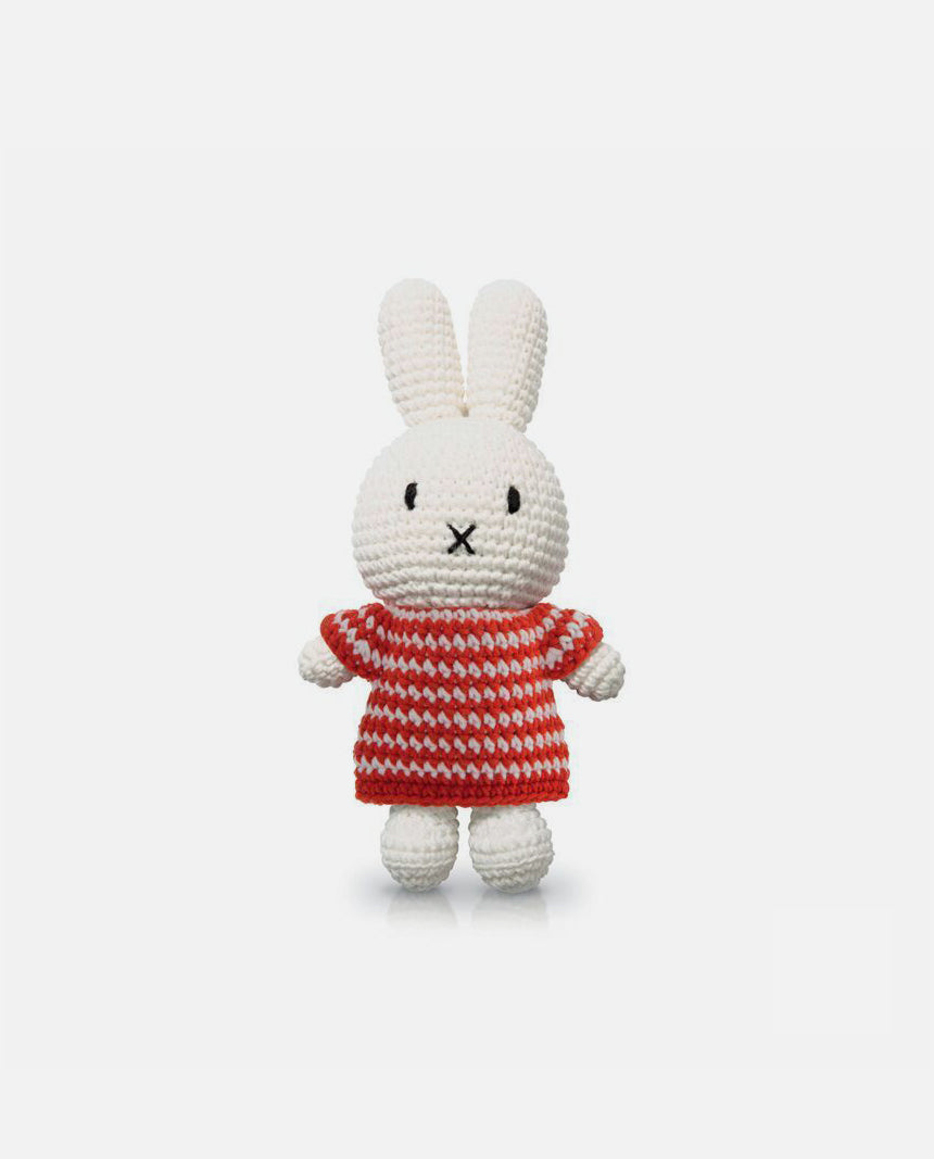 miffy & her red small striped dress 