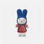 miffy & her red small striped dress + blue hat