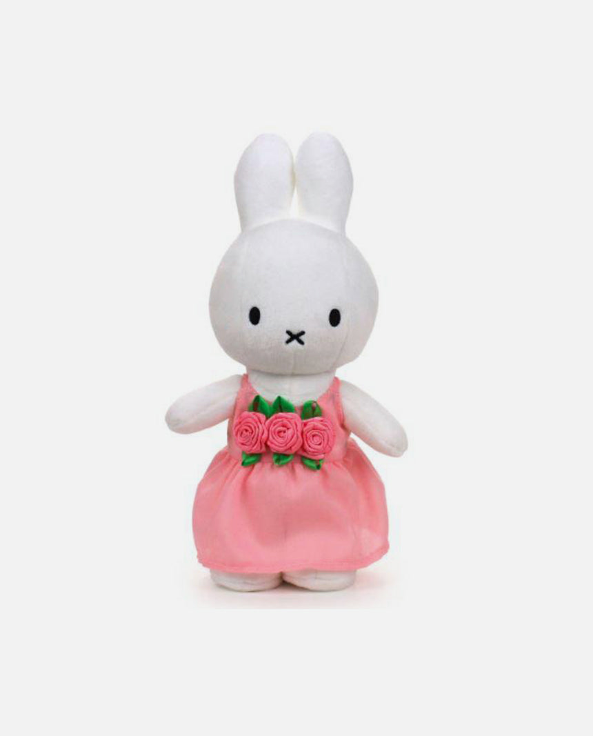 Miffy Soft Toy 24cm , pink roses