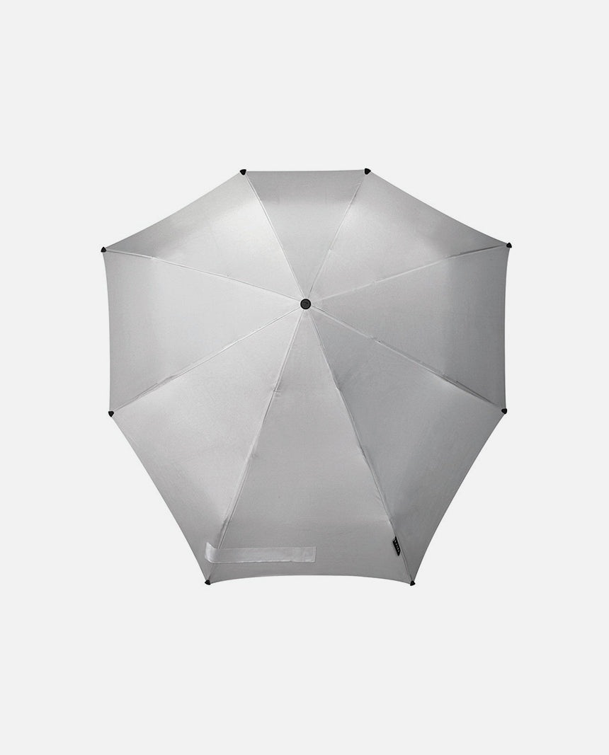 senz° automatic - Foldable Umbrella - Shiny Silver