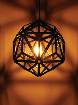 Icosa Stripe + Pendant lamp set